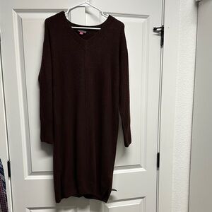 Vince Camuto V-Neck Sweater Dress
